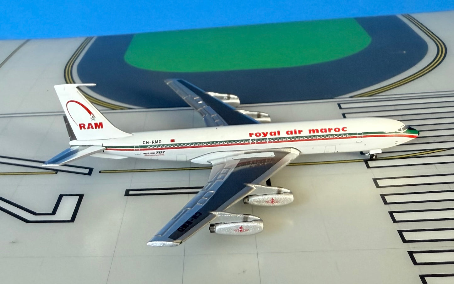 Royal Air Maroc Boeing 707-320 CN-RMD 1970's 1:400 scale diecast Aeroclassics
