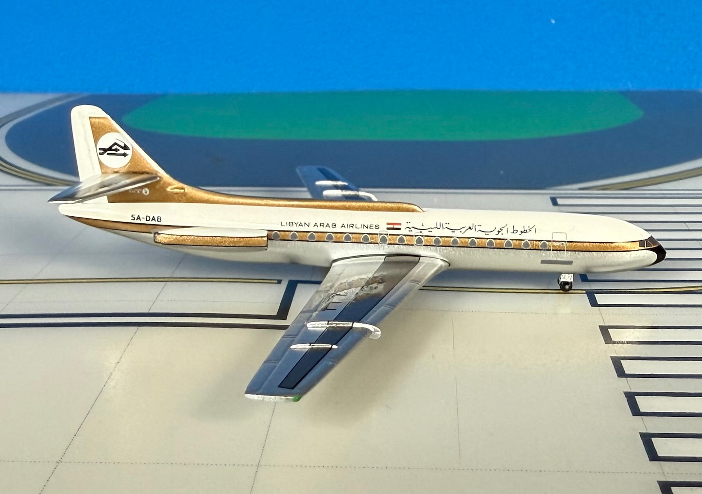 Libyan Arab Caravelle VIR 1970s colors 1:400 scale diecast Aeroclassics