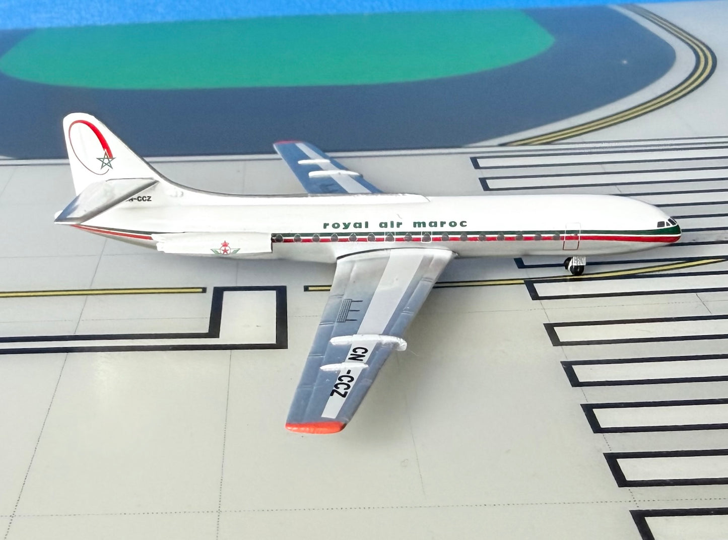 Royal Air Maroc Caravelle III CN-CCZ 1960 colors 1:400 scale diecast Aeroclassics