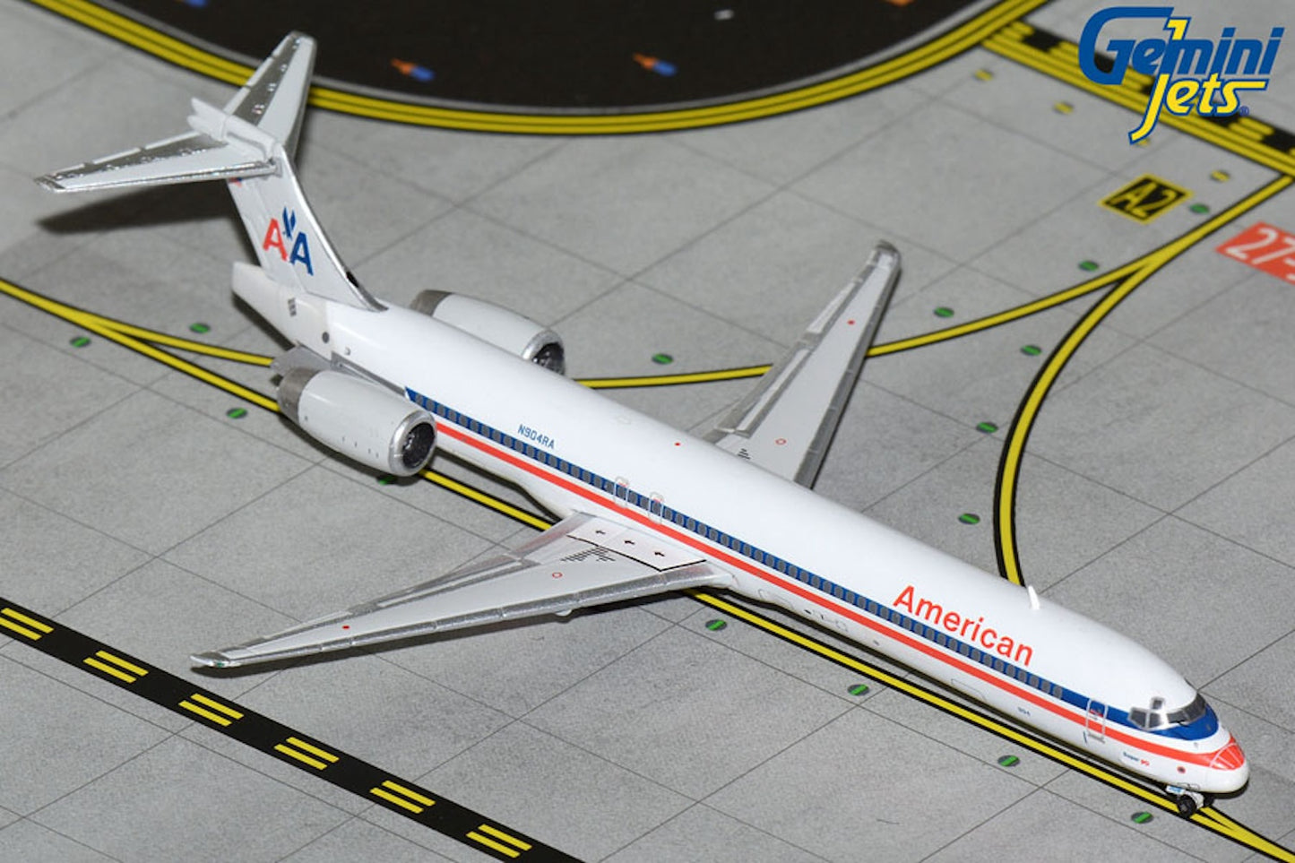American Mc D. Douglas MD-90 N904RA final colors 1:400 scale diecast GeminiJets