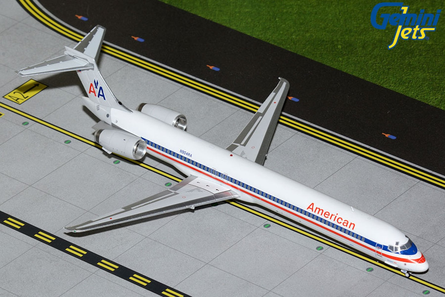 American McD Douglas MD-90-30 N904RA 2000s colors 1:200 scale diecast GeminiJets