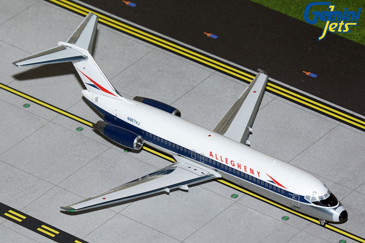 Allegheny Douglas DC-9-30 N967VJ 1970s colors 1:200 scale diecast GeminiJets
