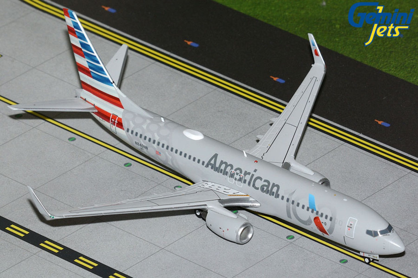 American Boeing 737-800 Winglets N840NN "100" Centennial 1:200 diecast GeminiJets