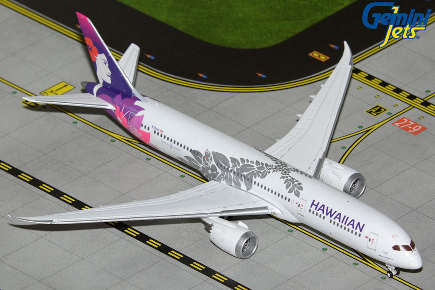 Hawaiian Boeing 787-9 N781HA curren colors 1:400 scale diecast GeminiJets