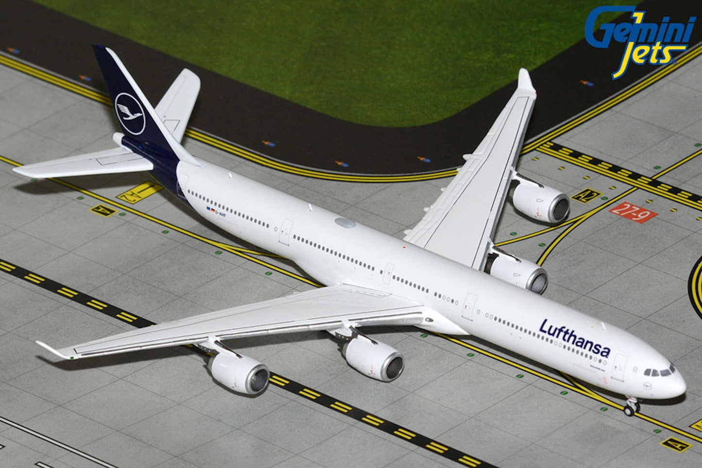 Lufthansa Airbus A340-642 D-AIHF Current colors 1:400 diecast GeminiJets
