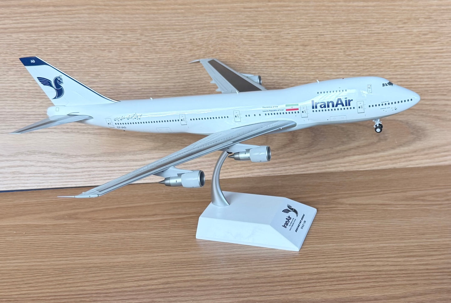 Iran Air Boeing Boeing 747-200M EP-IAG 2000's 1:200 scale diecast JC Wings
