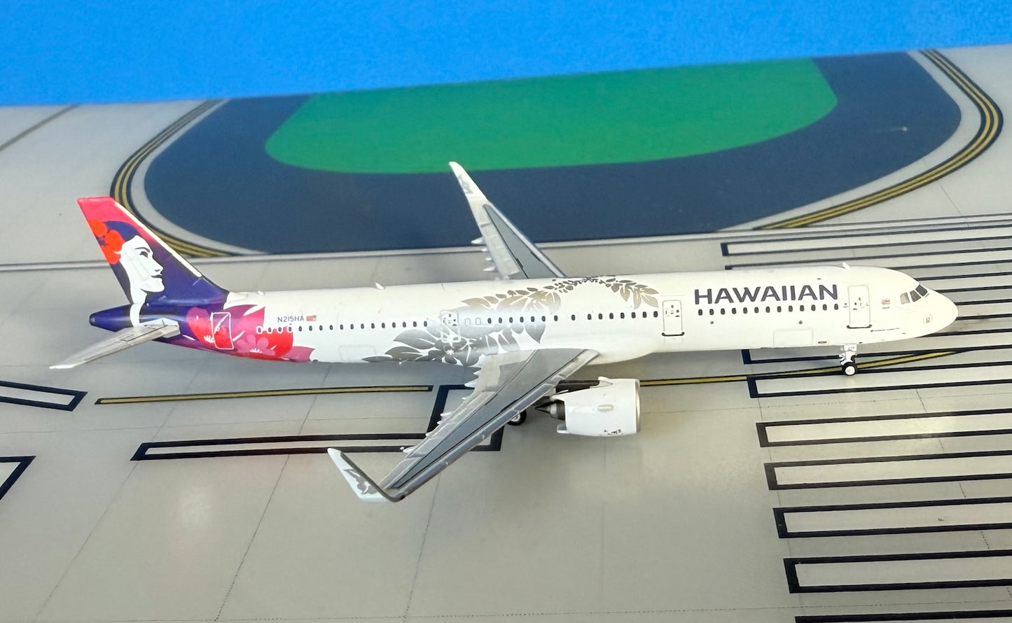 Hawaiian A321Neo (321-271N) N215HA Current colors 1:400 scale diecast NG Models