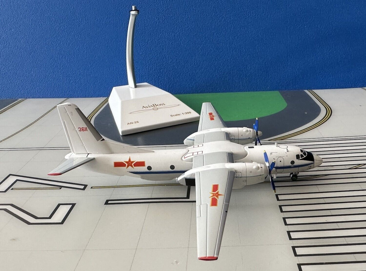 PLAAF (China) Antonov AN-26 3611 1/200 scale diecast AviaBoss Models