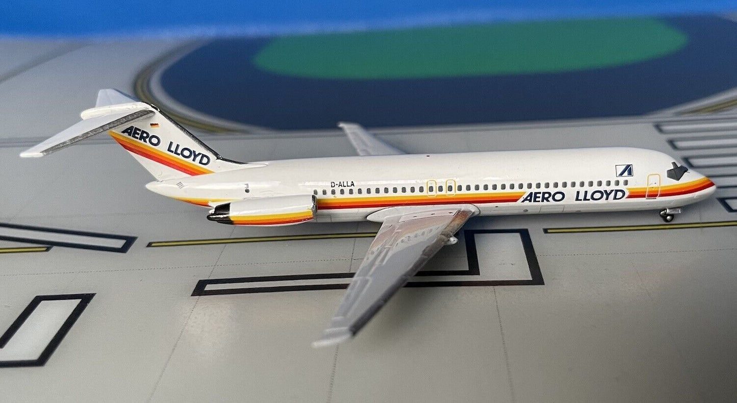 Aero Lloyd Douglas DC-9-32 D-ALLA 1980s colors 1/400 scale diecast Aeroclassics