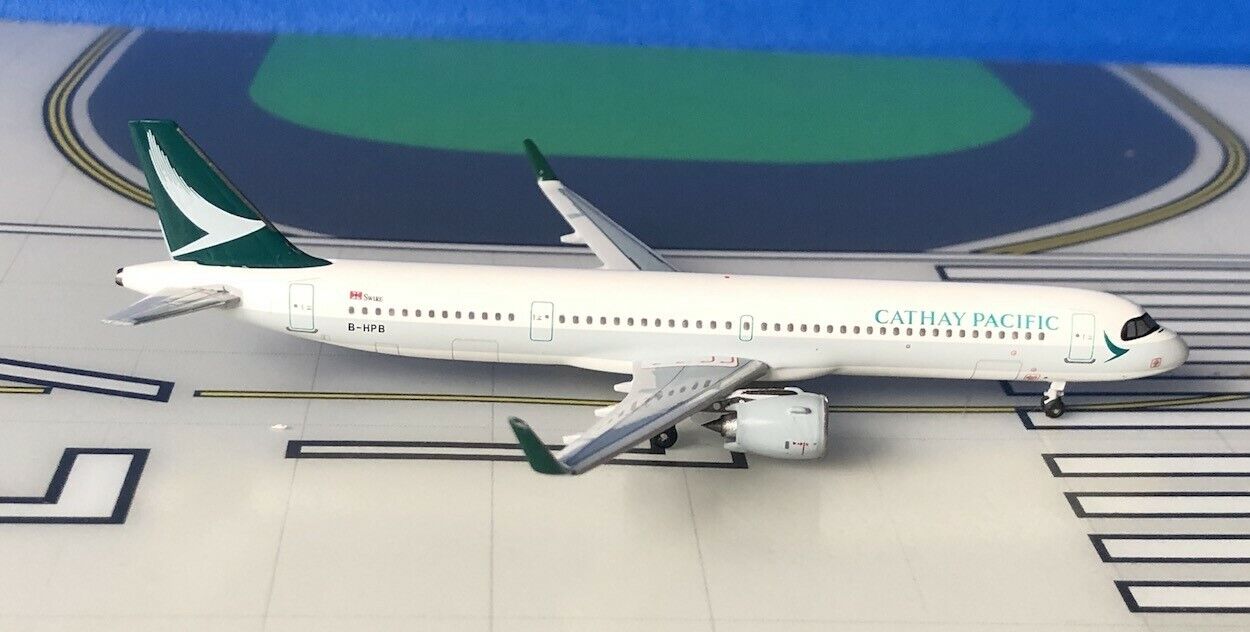 Cathay Pacific Airbus A321NEO B HPB 1 400 scale diecast Aeroclassics Buchair USA Inc