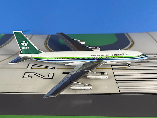 Saudia Boeing 720-068B HZ-ACA 1970s colors 1:200 scale diecast Aeroclassics