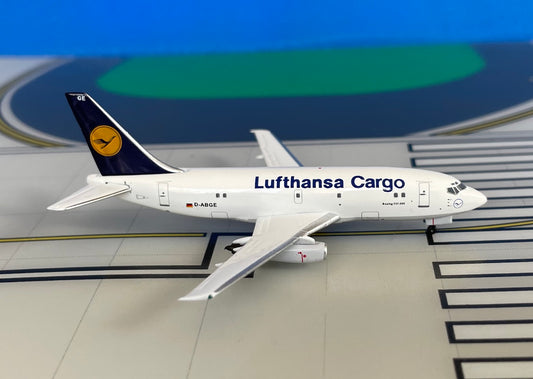 Lufthansa Cargo Boeing 737-200C D-ABGE 1990s colors 1:200 diecast Aeroclassics