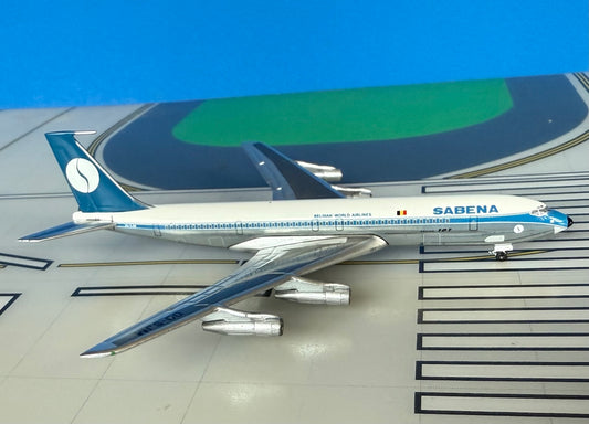 Sabena Boeing 707-320C OO-SJM 1970's colors 1:400 scale diecast Aeroclassics