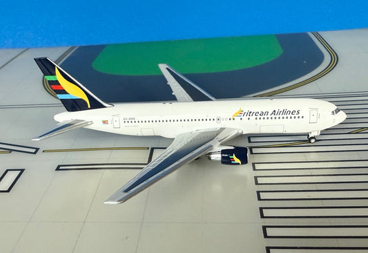Eritrean Airlines Boeing 767-200ER E3-AAQ 2000s 1:400 scale diecast Aeroclassics