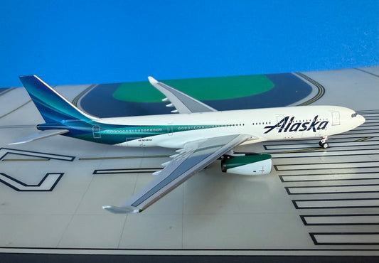 Alaska Airbus A330-243 N396HA New Colors 1/400 scale diecast Aeroclassics