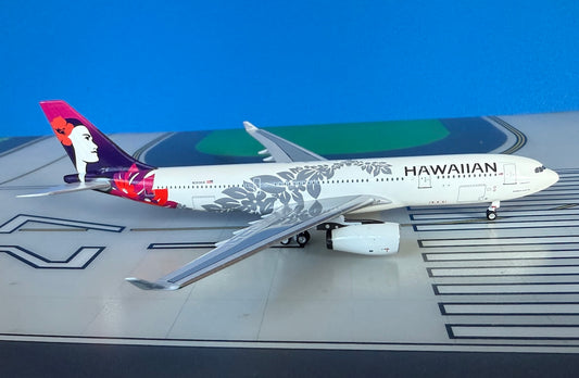 Hawaiian Airbus A330-243 N393HA current colors 1/400 scale diecast Aeroclassics