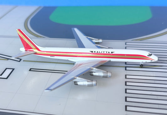 Kalitta Douglas DC-8-55F N808CK 1980s colors 1:400 scale diecast Aeroclassics