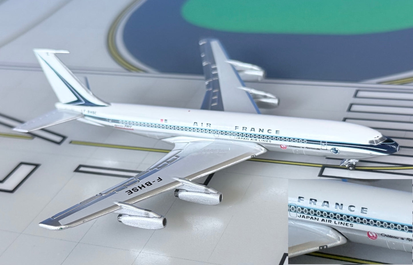 Air France Boeing 707-328 F-BHSE Japan Airlines  titles 1:400 scale diecast Aeroclassics