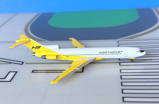 Northeast Boeing 727-200N1648 1960s Yellowbird colors 1:400 scale diecast Aeroclassics