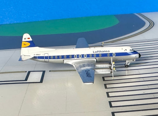 Lufthansa Viscount 814 D-ANAF 1960s colors 1:400 scale diecast Aeroclassics