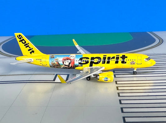 Spirit Airbus A320Neo N986NK Super Nintendo World 1:400 scale diecast Aeroclassics