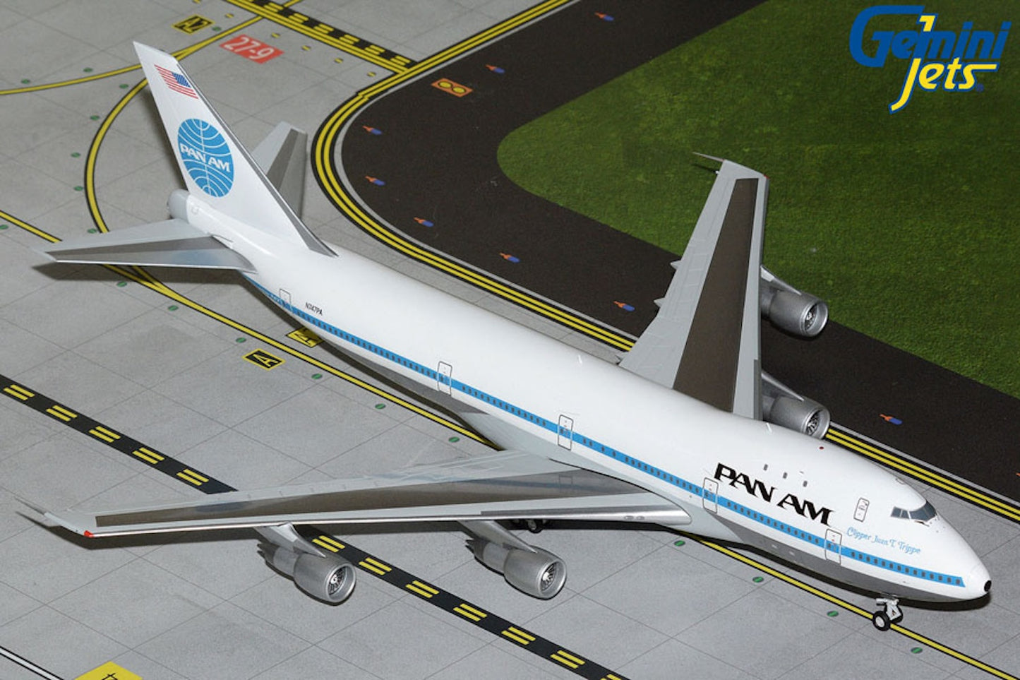 Pan Am Boeing 747-121 N747PA Juan T. Trippe 1:200 scale diecast GeminiJets
