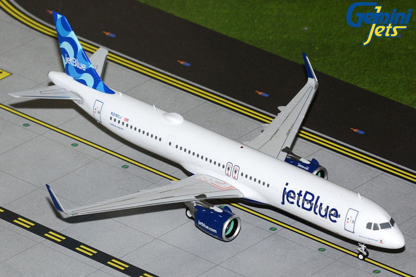 JetBlue Airbus A321Neo N2180J Mint for Big Things 1:200 scale diecast GeminiJets