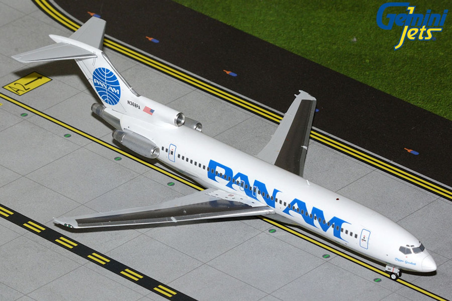 Pan Am Boeing 727-200/Adv N368PA Bilboard colors 1:200 scale diecast GeminiJets