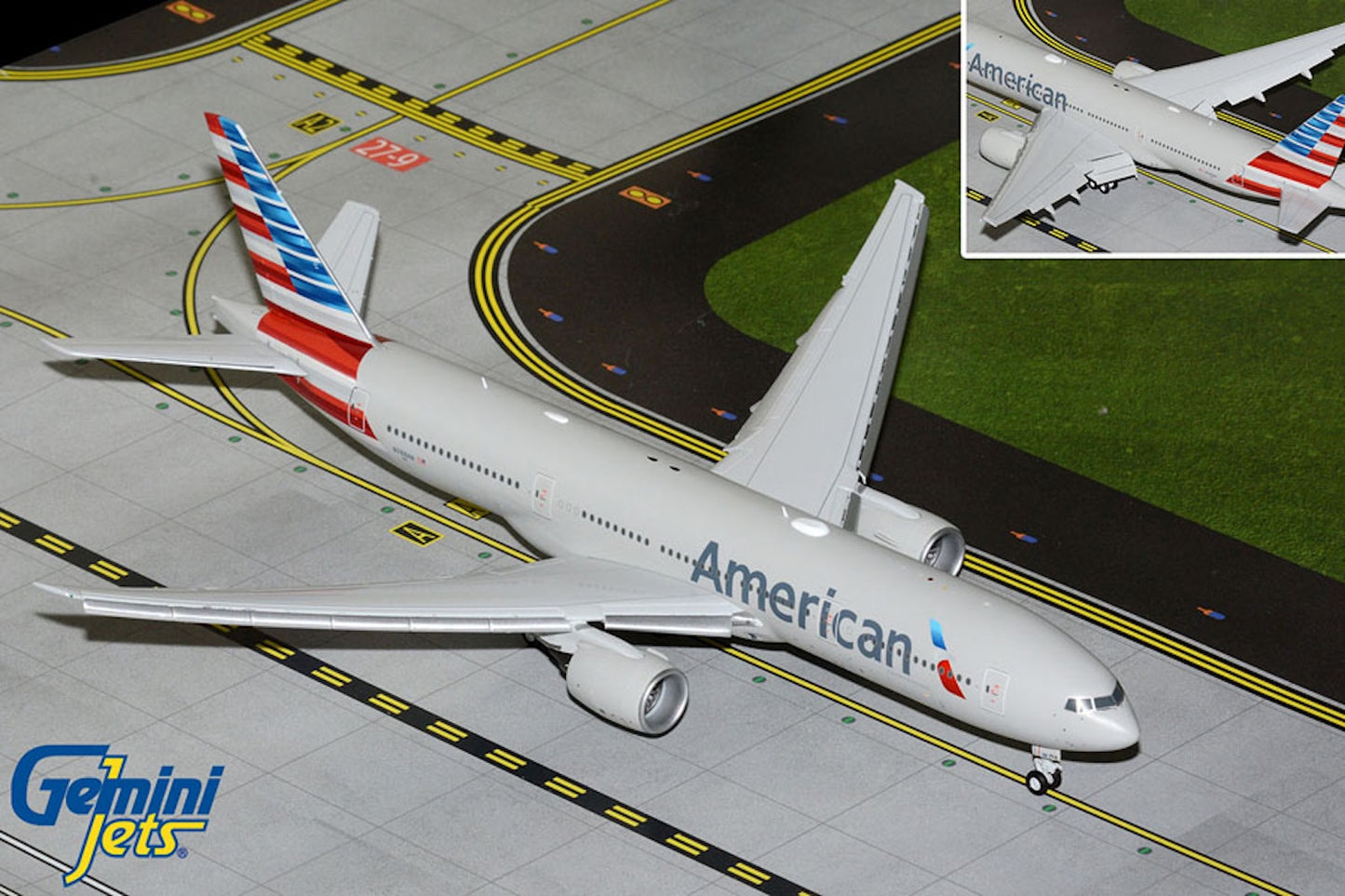 American Boeing 777-200ER N88AN Flaps Down 1:200 scale diecast GeminiJets