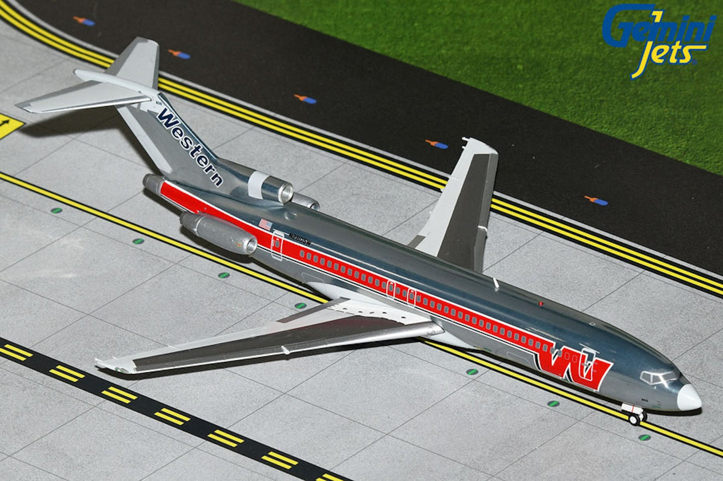 Western Boeing 727-200 N2805W 1980s colors 1:200 scale diecast GeminiJets