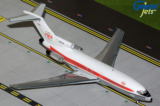 TWA Boeing 727-31 N851TW Twin Globe 1:200 scale diecast GeminiJets