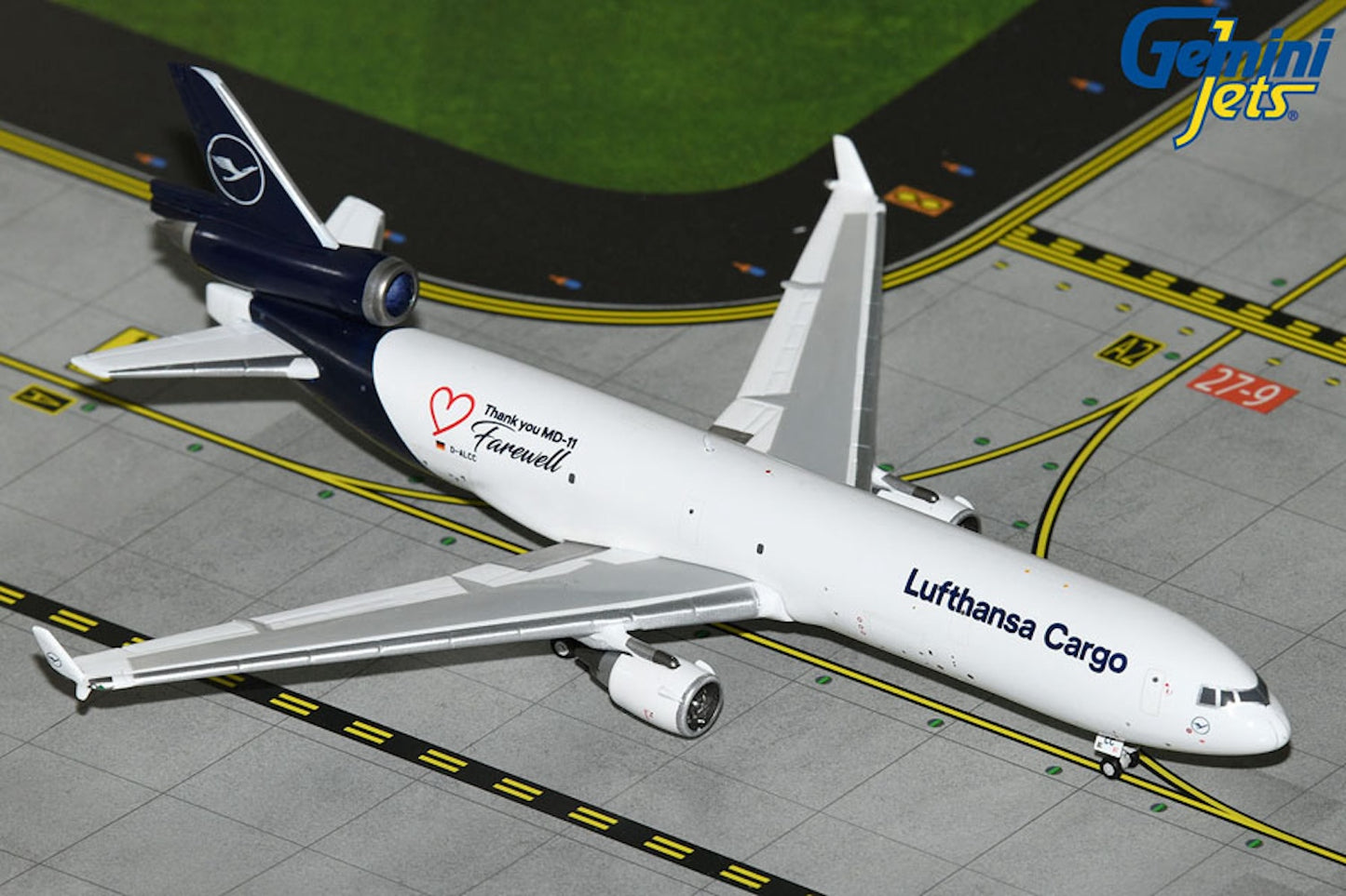 Lufthansa Mc D. Douglas MD-11F D-ALCC Farewell 1:400 scale diecast Gemini Jets