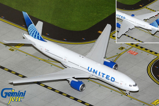 United Boeing 777-200ER N798UA Flaps down 1:400 scale diecast GeminiJets