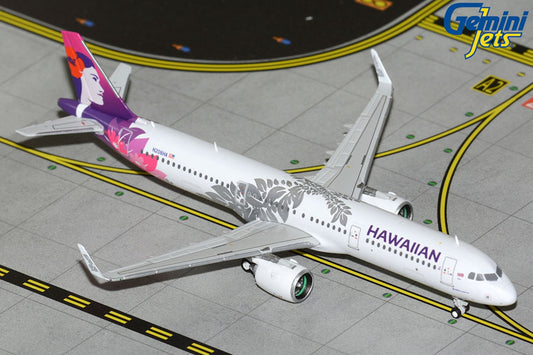 Hawaiian Airbus A321Neo N208HA Current colors 1:400 diecast GeminiJets