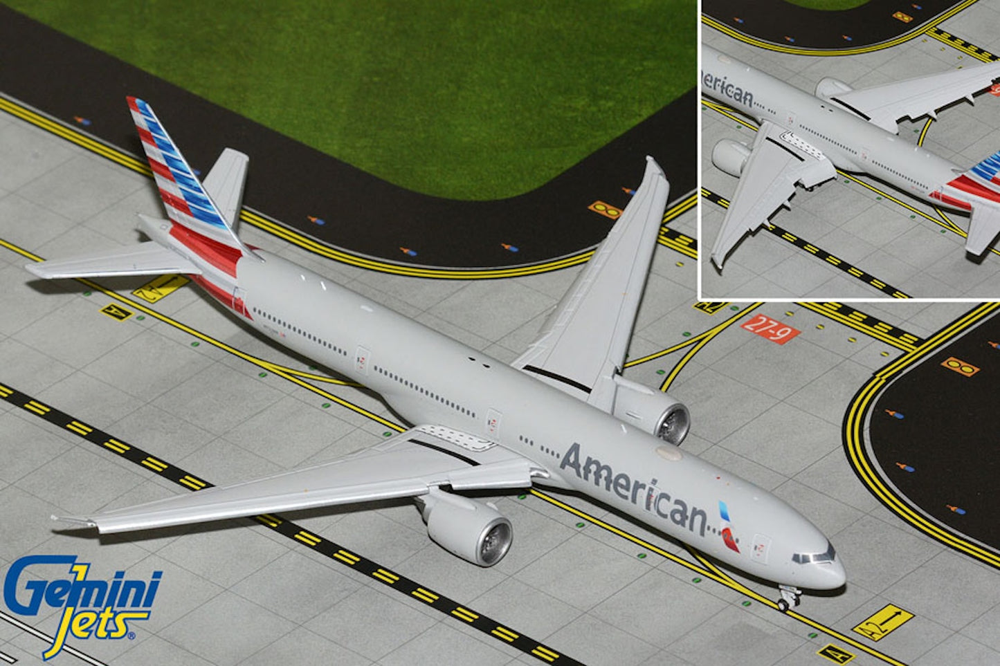 American Boeing 777-300ER N722AN Flaps down 1:400 scale diecast GeminiJets
