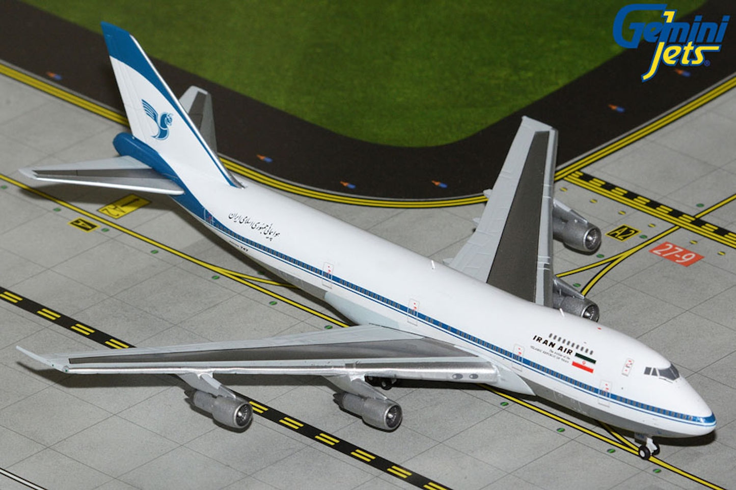 Iran Air Boeing 747-186B EP-IAM Old colors, polished 1:400 scale GeminiJets