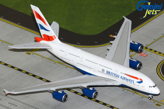 British Airways Airbus A380-841 G-XLEE current colors 1:400 scale diecast GeminiJets