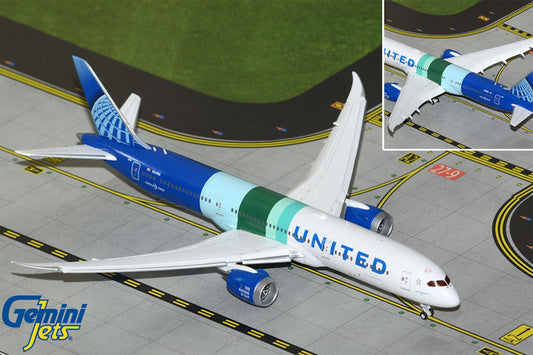United Boeing 787-9 N24998 The Future Flaps Down 1:400 scale diecast GeminiJets