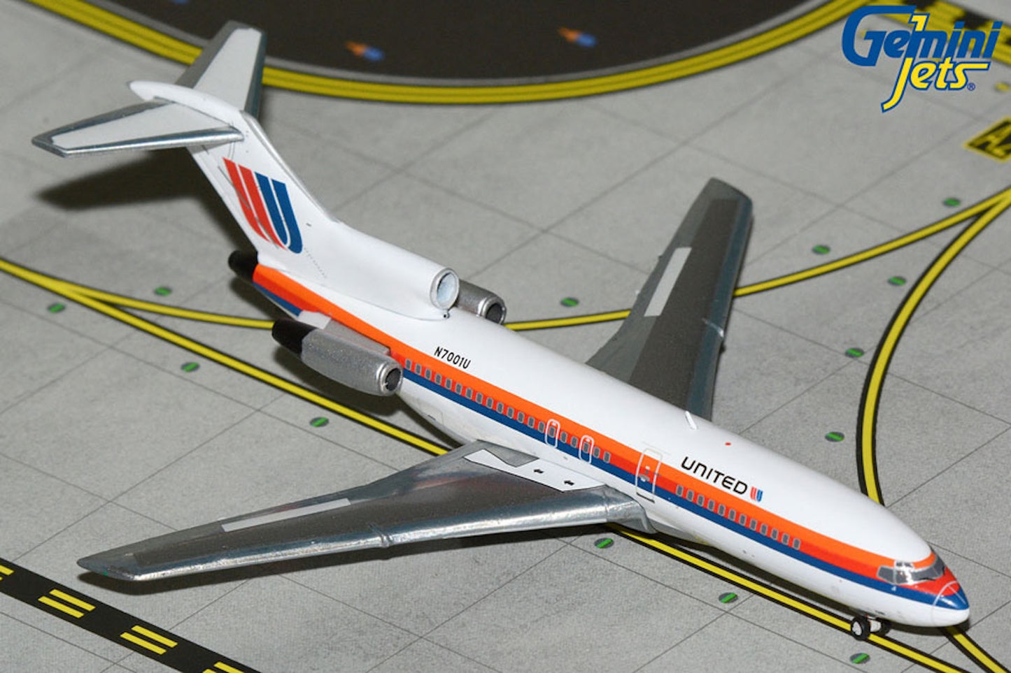 United Boeing 727-22 N7001U Saul Bass 1:400 scale diecast GeminiJets