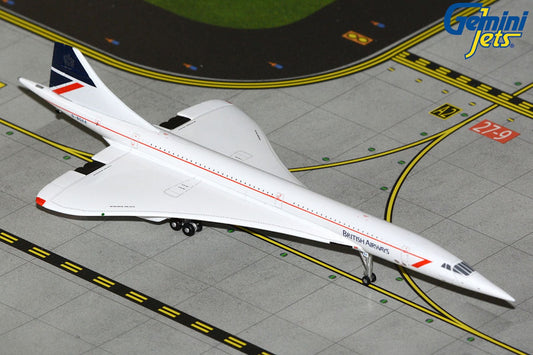 British Airways Concorde, G-BOAA Landor colors 1:400 scale diecast Gemini jets