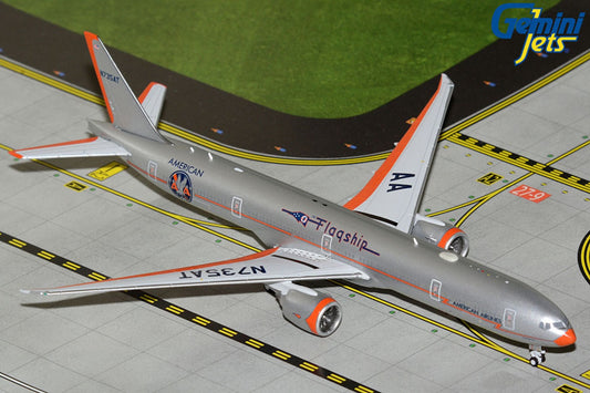 American Boeing 777-300ER N735AT Flagship DFW Retro 1:400 diecast GeminiJets