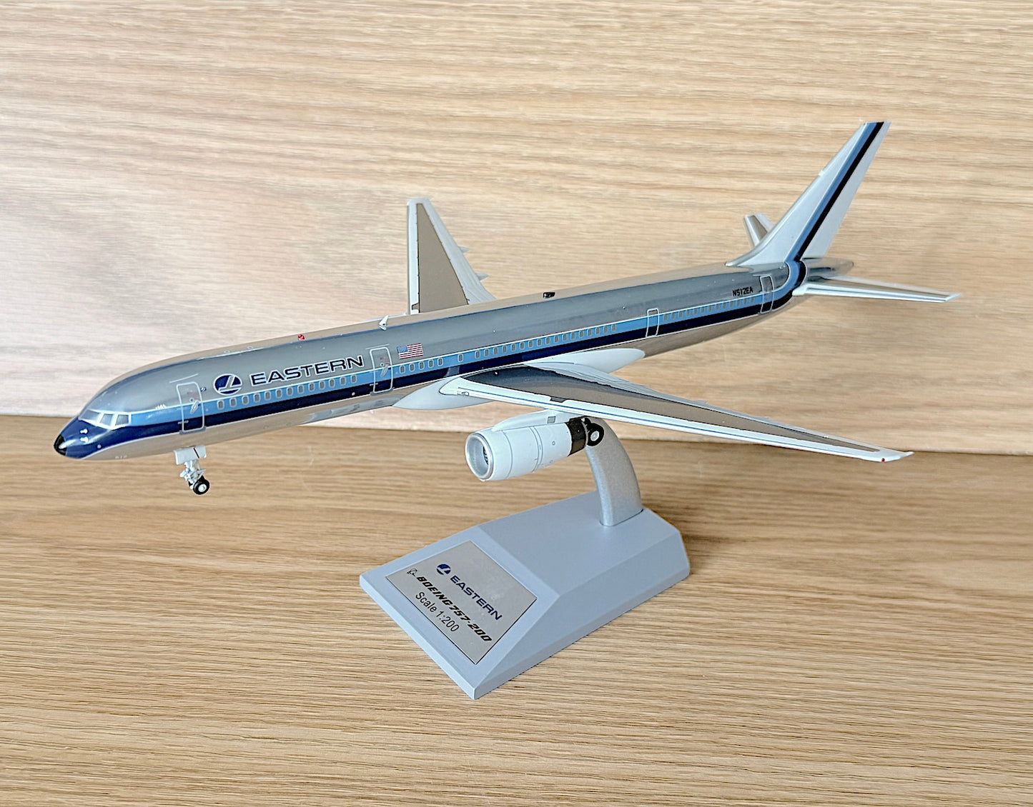 Eastern Boeing 757-225 N512EA 1990 colors polished 1/200 scale diecast InFlight Models