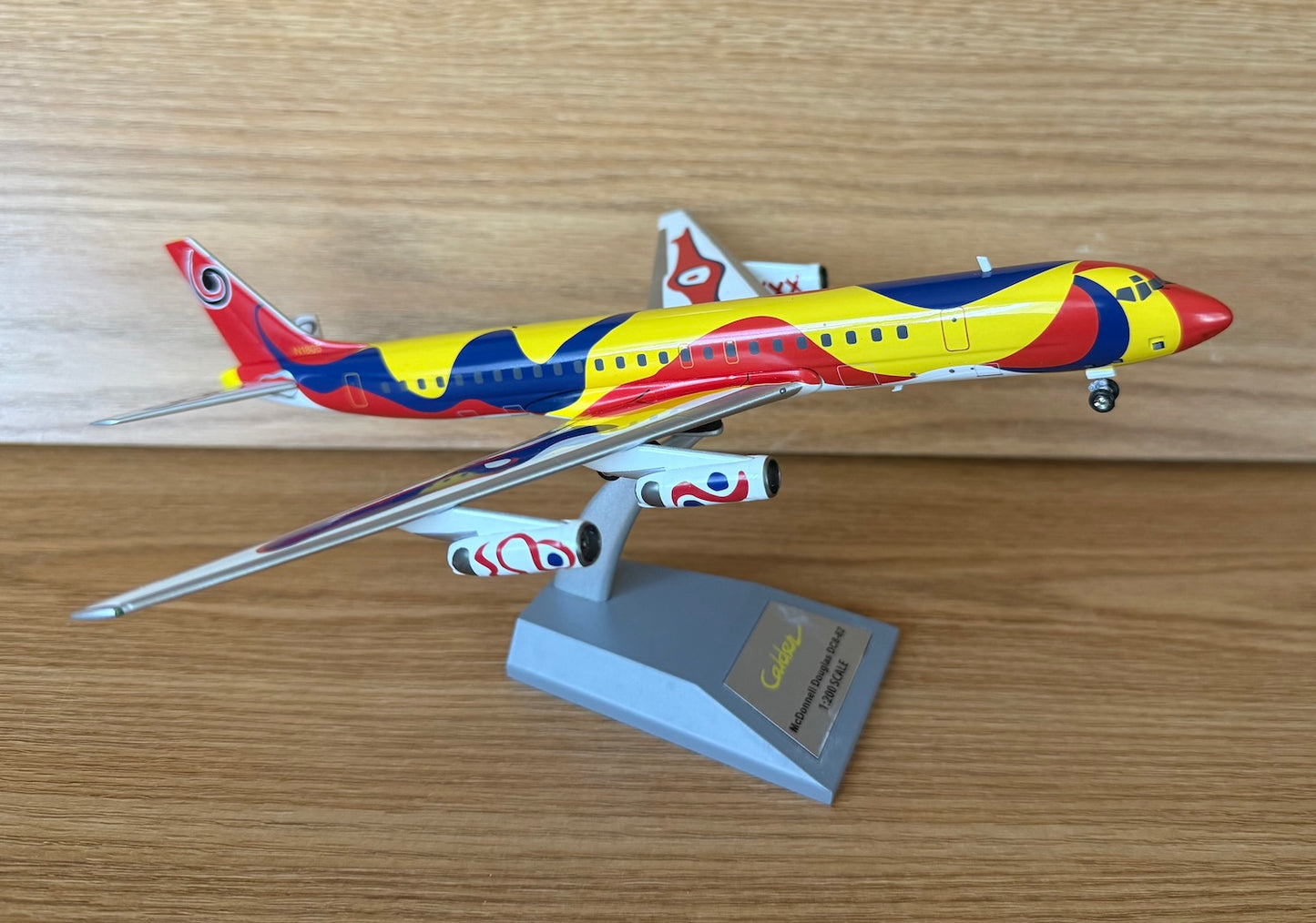 Braniff Douglas DC-8-62 N1805 1970s Calder 1:200 scale diecast Inflight models