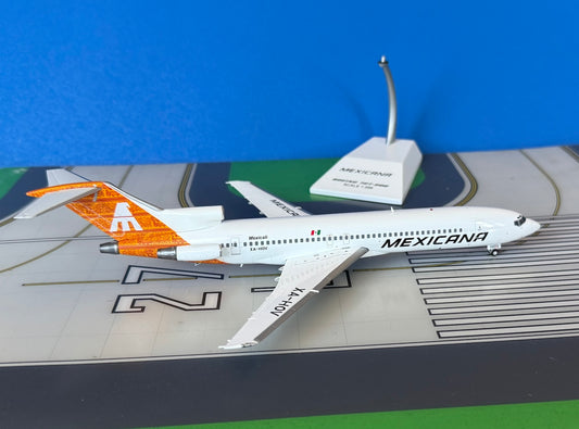 Mexicana Boeing 727-200/Adv XA-HOV 1990s colors 1:200 scale diecast JC Wings
