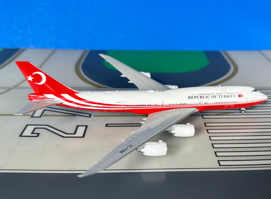 Republic of Turkey Boeing 747-8 BBJ TC-TRK 1:400 scale diecast JC Wings