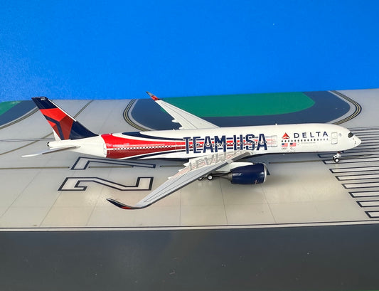 Delta Airbus A350-900 N521DN Team USA colors 1:400 scale diecast NG Models