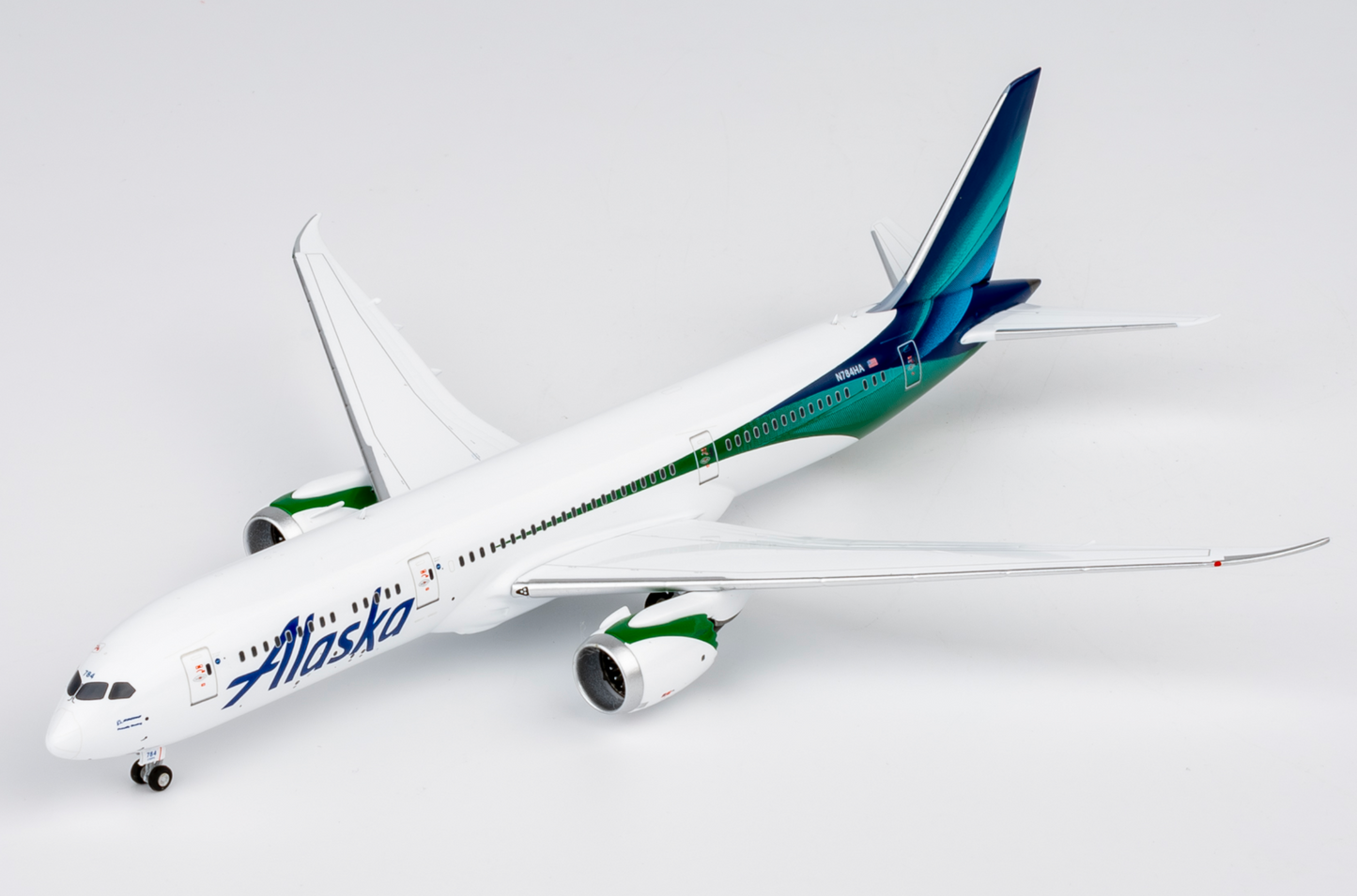 Alaska Boeing 787-9 N784HA Aurora Borealis colors 1:400 scale diecast NG Models