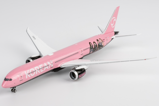 Korean Boeing 787-10 HL8816 BlackPink colors 1:400 scale diecast NG Models