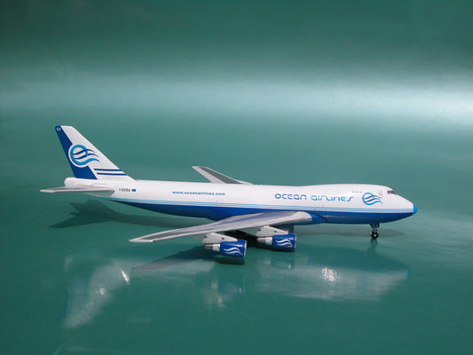 Ocean Airlines Boeing 747-230F I-OCEA 1/400 scale diecast Phoenix Model