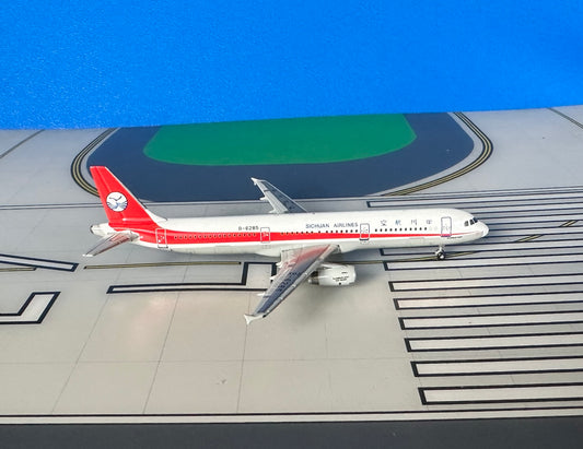 Sichuan Airlines Airbus A321-231 B-6285 2000s colors 1:400 scale diecast Phoenix Models